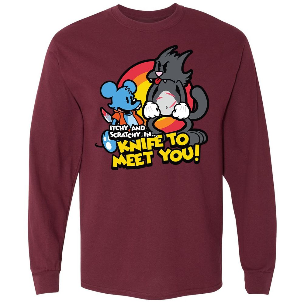 Long Sleeve T-Shirt - Y6GZ2438 - Maroon - 11