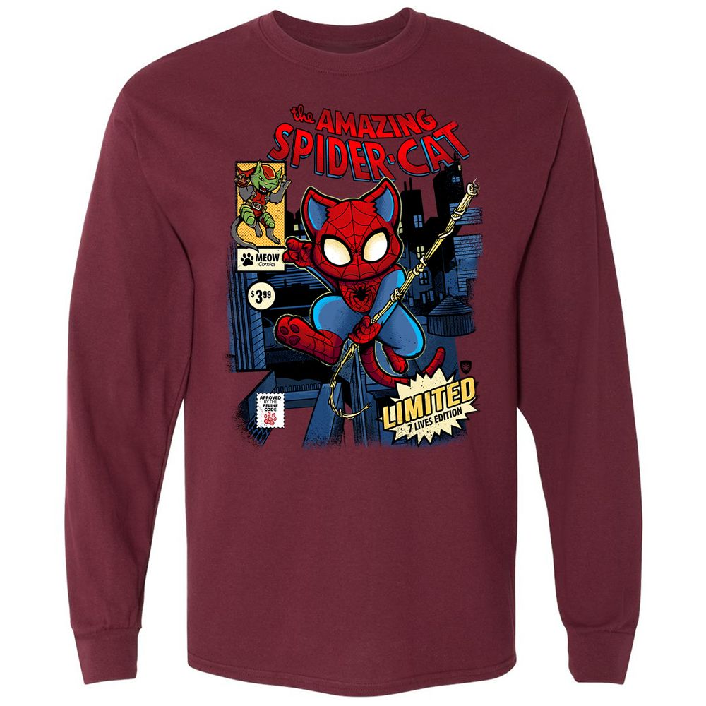 Long Sleeve T-Shirt - YYQ8ZT52 - Maroon - 11