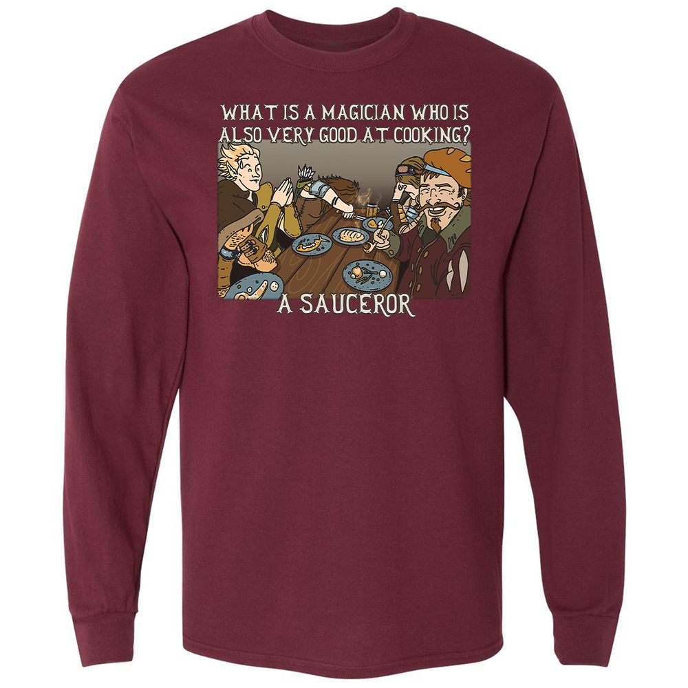 Long Sleeve T-Shirt - ELW9WJ2X - Maroon - 11