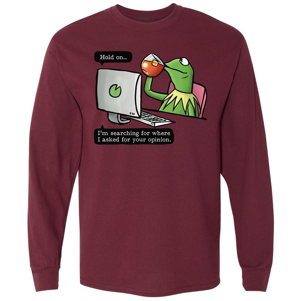 Long Sleeve T-Shirt - Y2DS4FCW - Maroon - 11