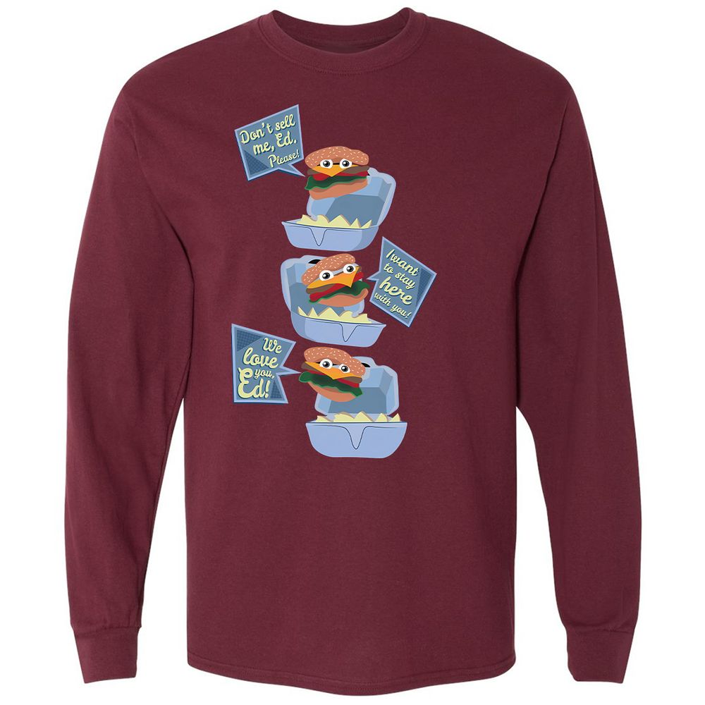 Long Sleeve T-Shirt - V4WVPJKG - Maroon - 11
