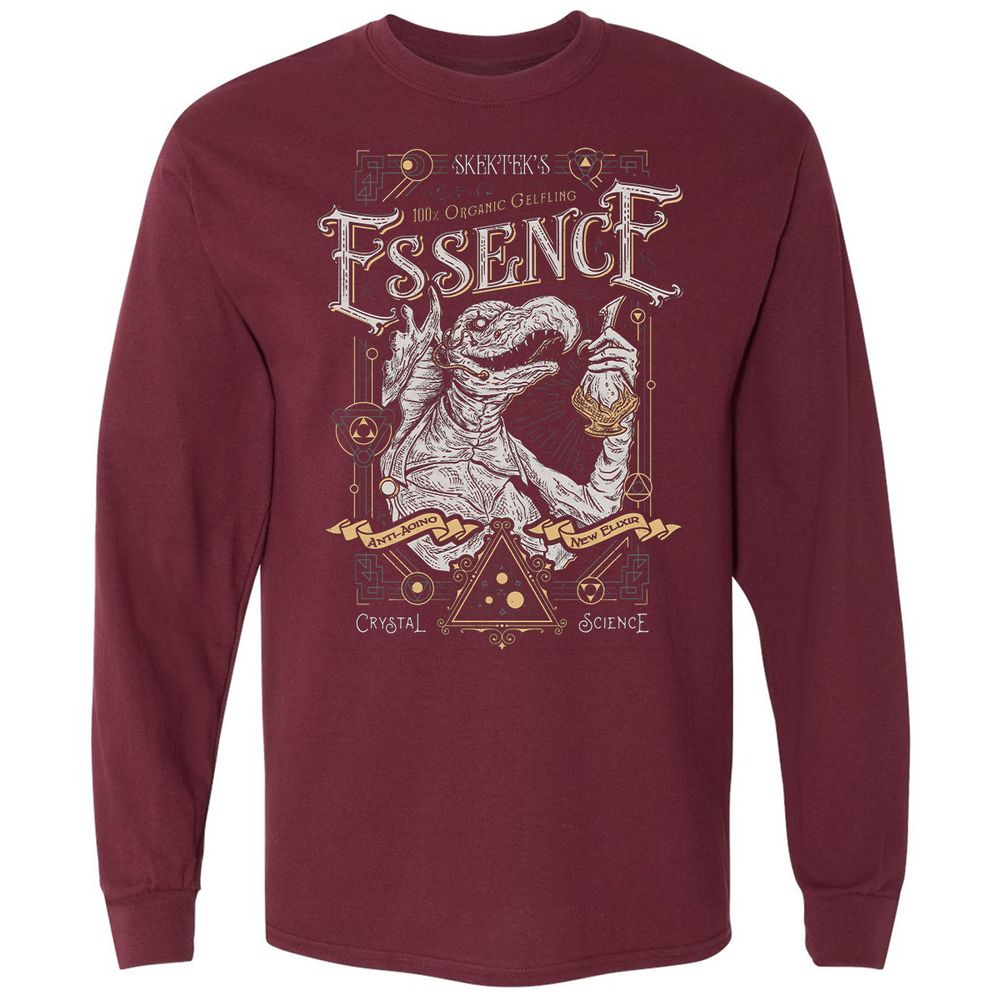 Long Sleeve T-Shirt - J77BKFHV - Maroon - 11