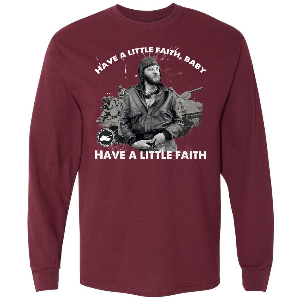 Long Sleeve T-Shirt - 6BK12YZC - Maroon - 11