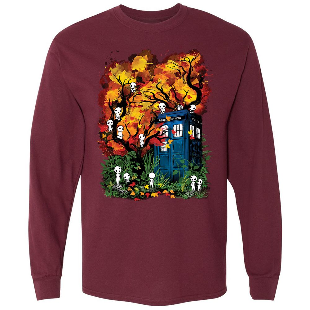 Long Sleeve T-Shirt - V15762AQ - Maroon - 11