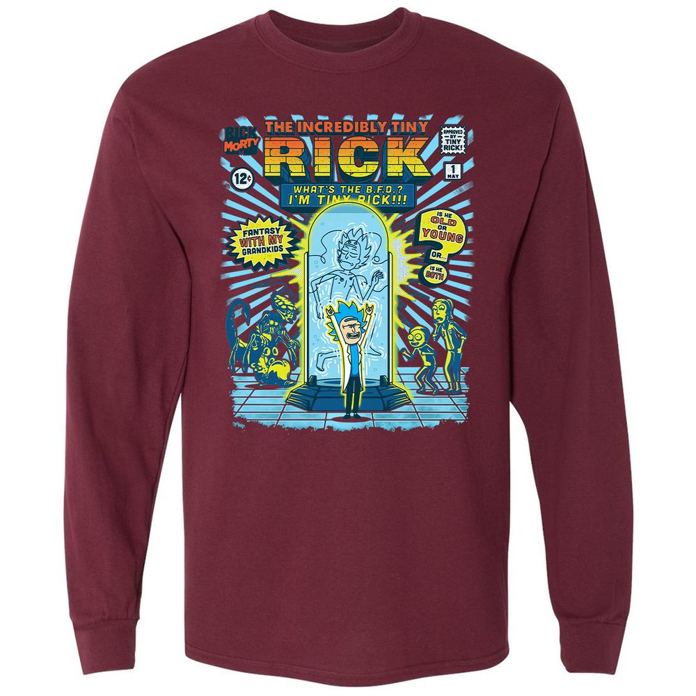 Long Sleeve T-Shirt - M8R3LZYT - Maroon - 11