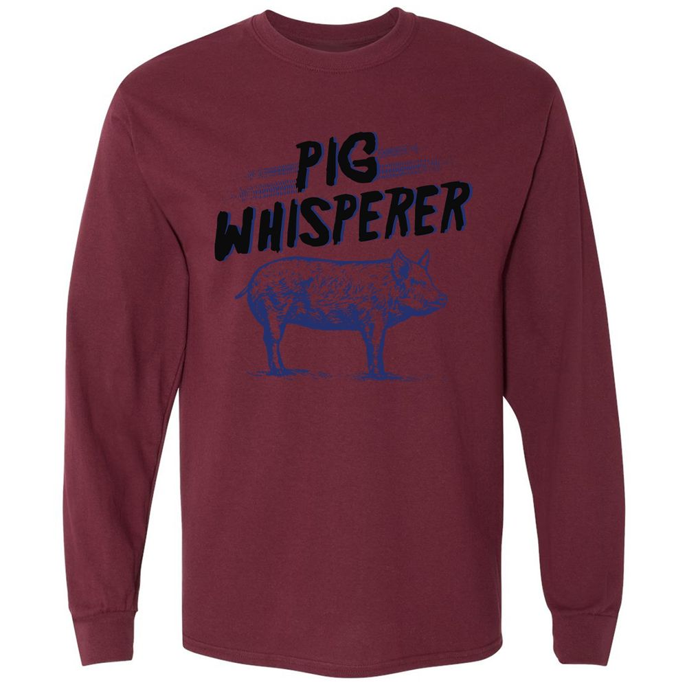 Long Sleeve T-Shirt - NA2GECKQ - Maroon - 11