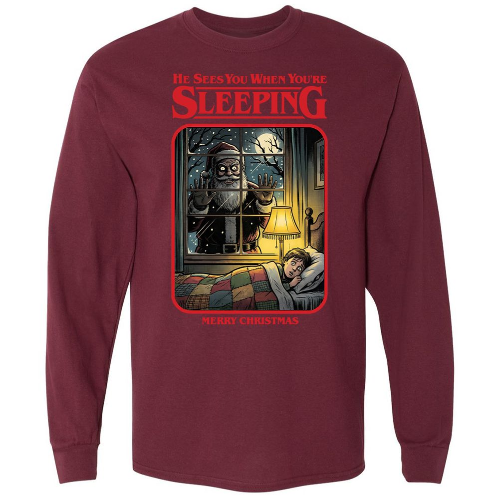 Long Sleeve T-Shirt - AHVNSDJQ - Maroon - 11