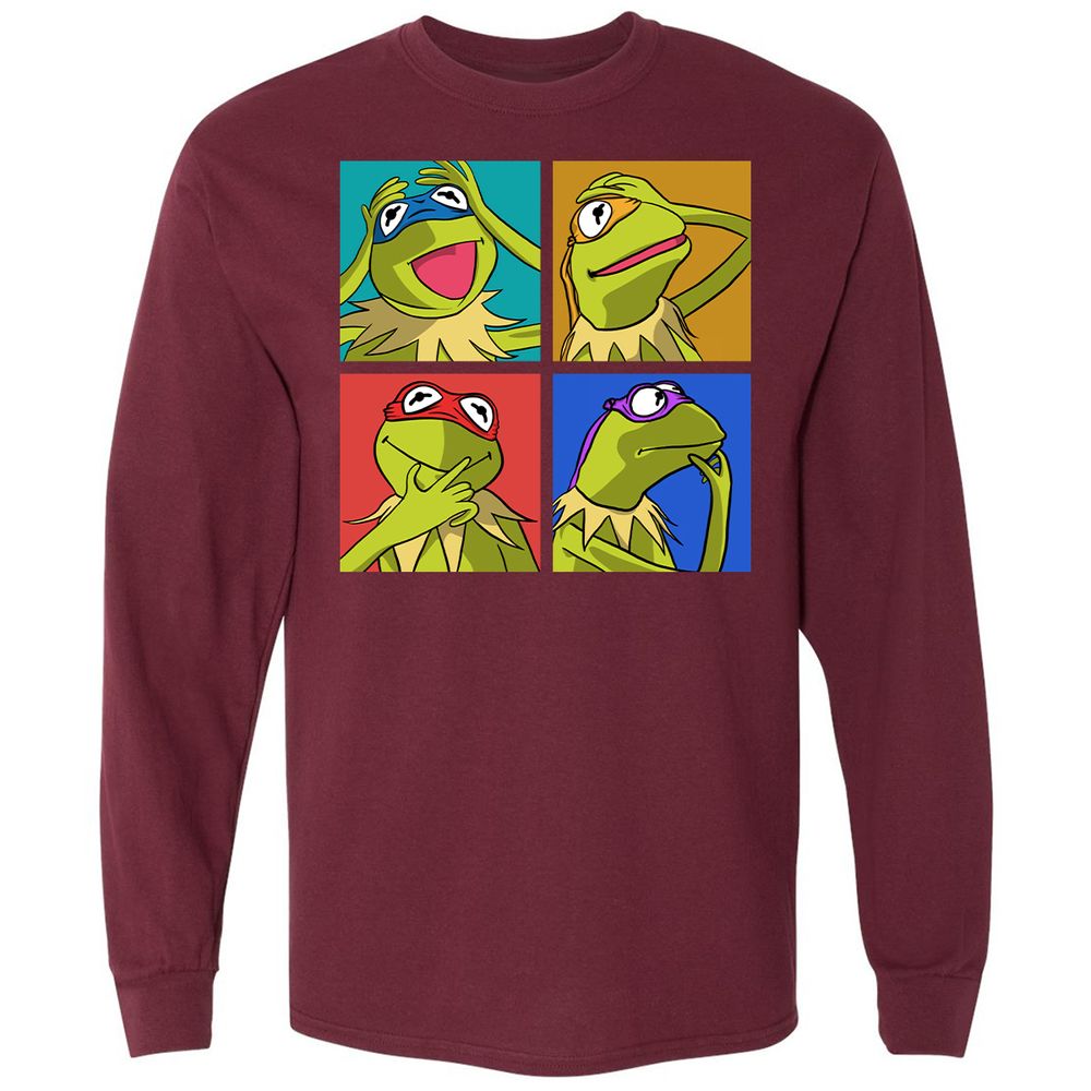 Long Sleeve T-Shirt - S58Q6DKV - Maroon - 11