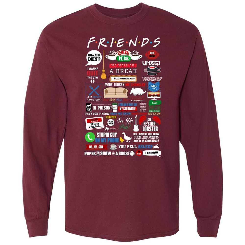 Long Sleeve T-Shirt - SZZQVDMZ - Maroon - 11