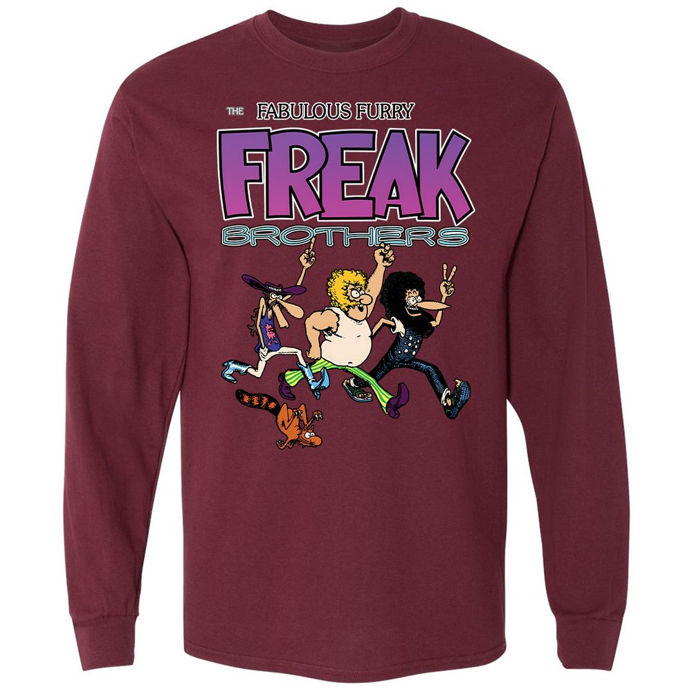 Long Sleeve T-Shirt - CS8YEQKJ - Maroon - 11