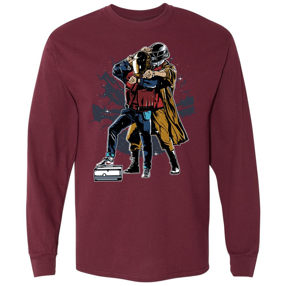 Long Sleeve T-Shirt - R828P2WV - Maroon - 11