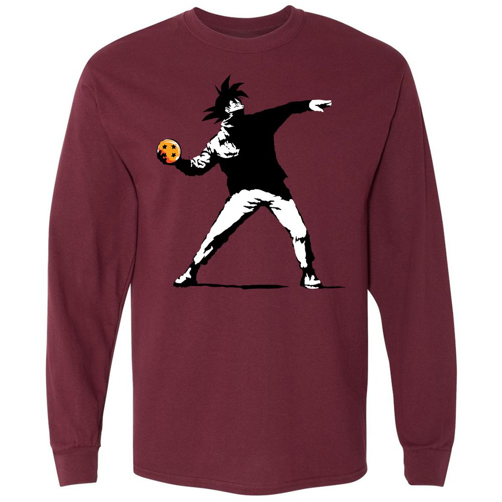 Long Sleeve T-Shirt - KQ6TTF2T - Maroon - 11