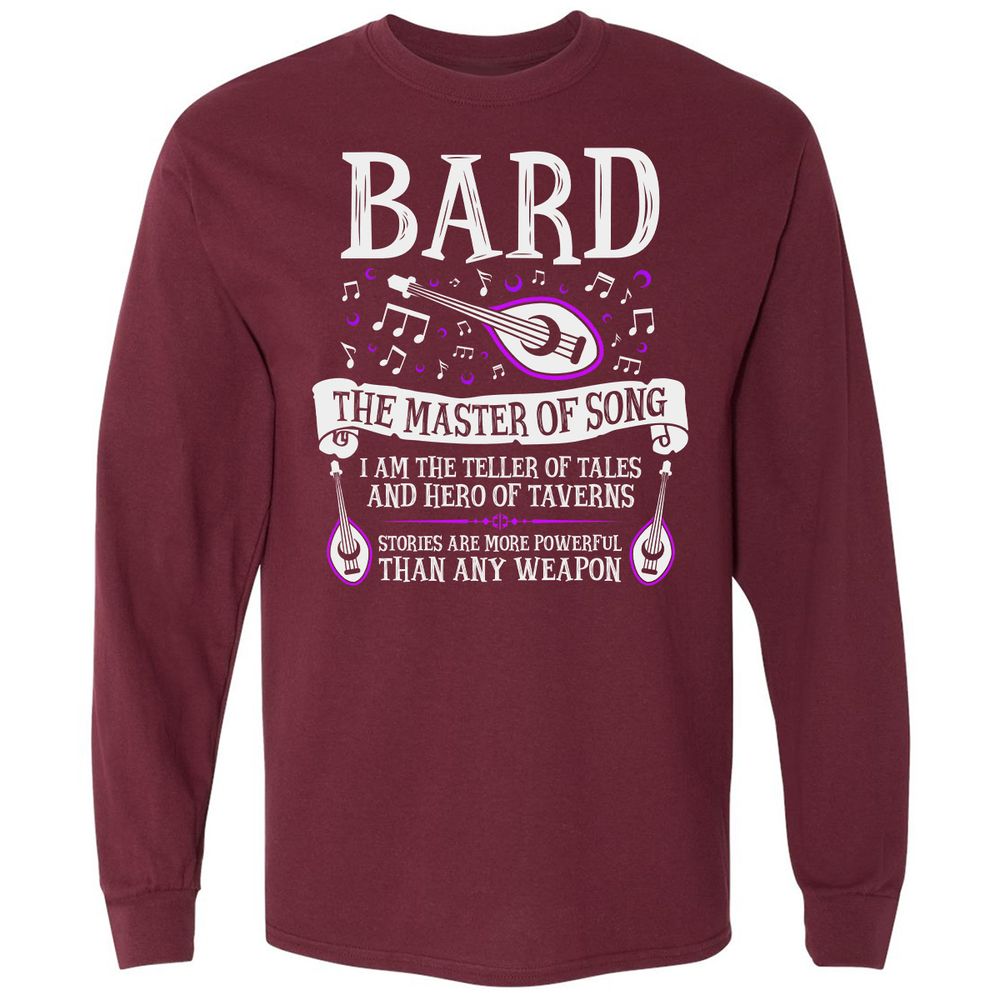 Long Sleeve T-Shirt - UM99ZAVQ - Maroon - 11