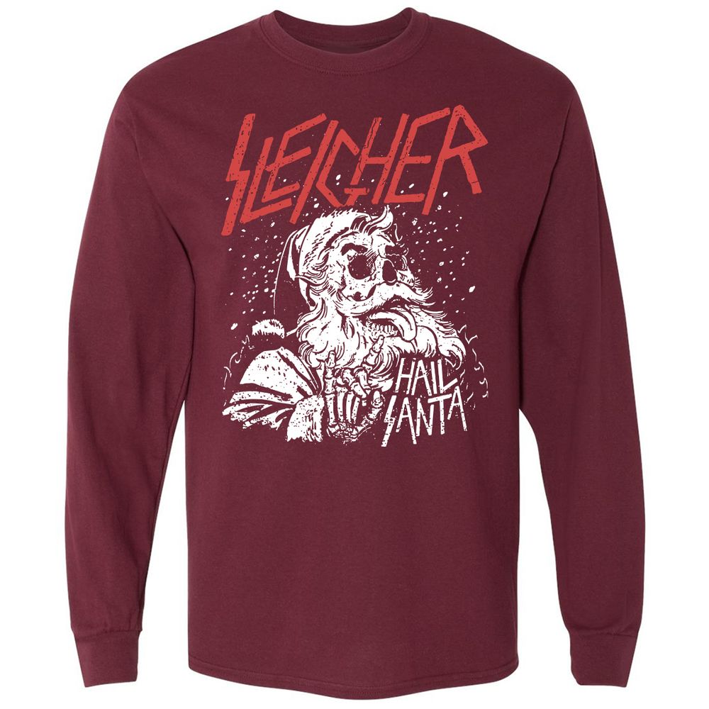 Long Sleeve T-Shirt - EWSMLXH4 - Maroon - 11