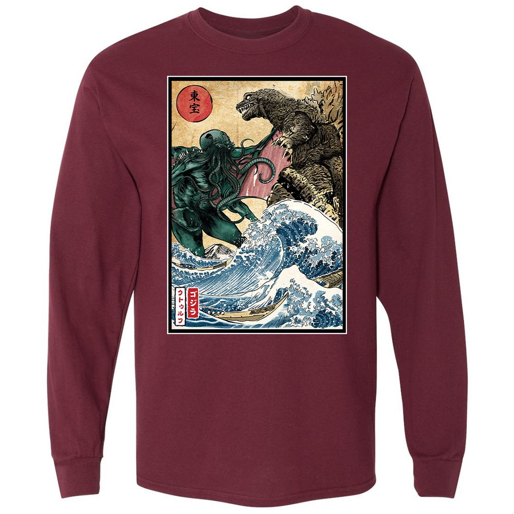 Long Sleeve T-Shirt - PUCBN24H - Maroon - 11