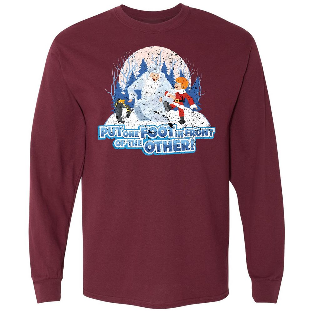 Long Sleeve T-Shirt - T162D9DQ - Maroon - 11