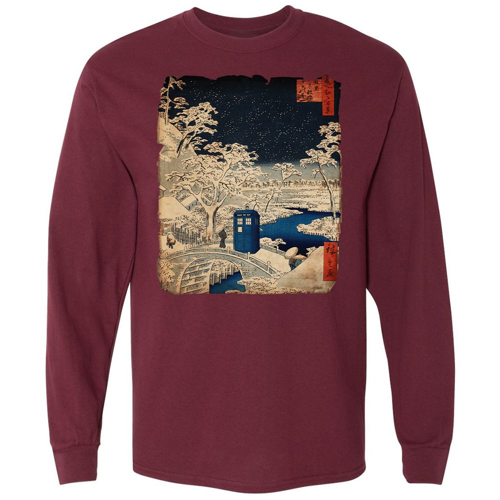 Long Sleeve T-Shirt - G4LP5BSZ - Maroon - 11