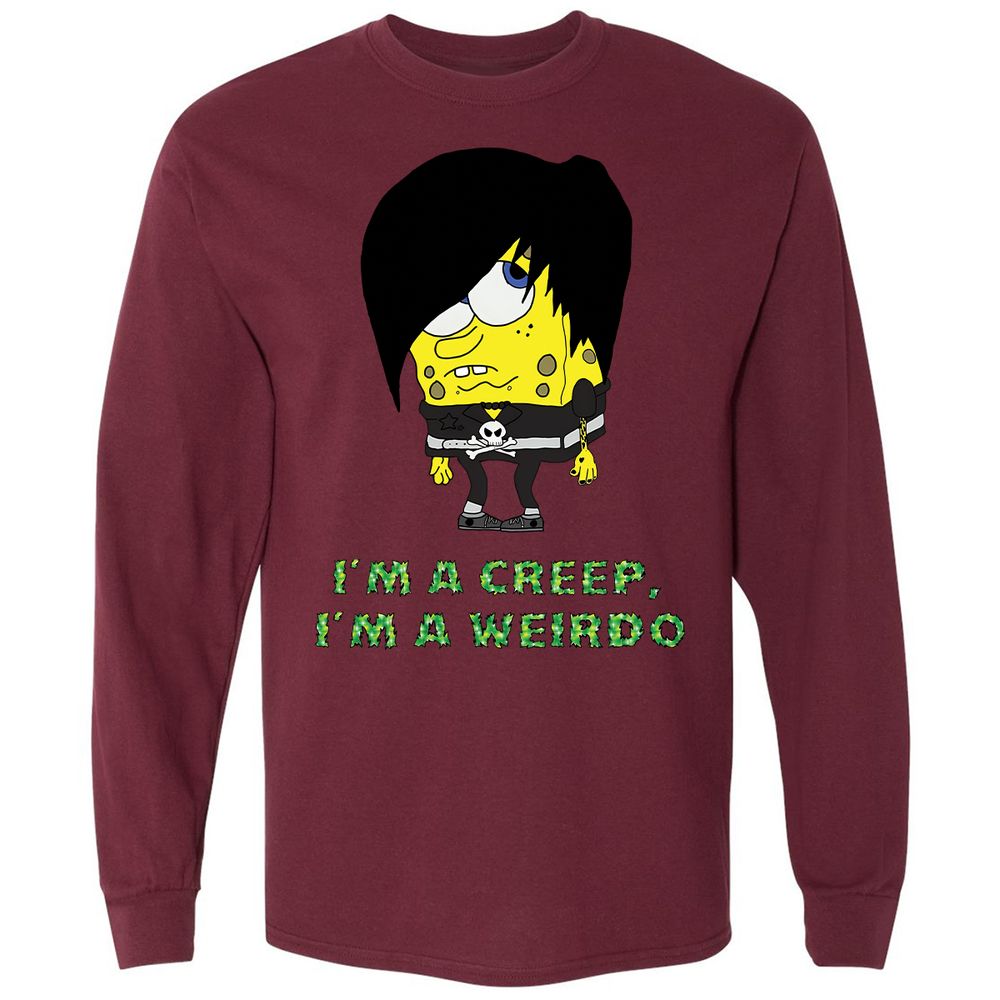 Long Sleeve T-Shirt - L3CWA4B6 - Maroon - 11