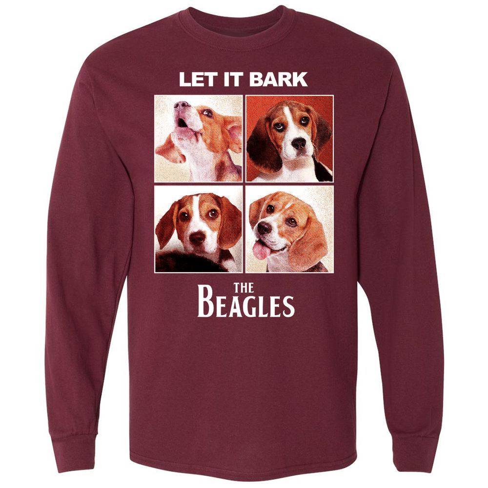 Long Sleeve T-Shirt - Z9A7K6M3 - Maroon - 11