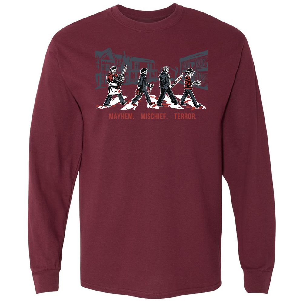 Long Sleeve T-Shirt - 96WRSFVH - Maroon - 11