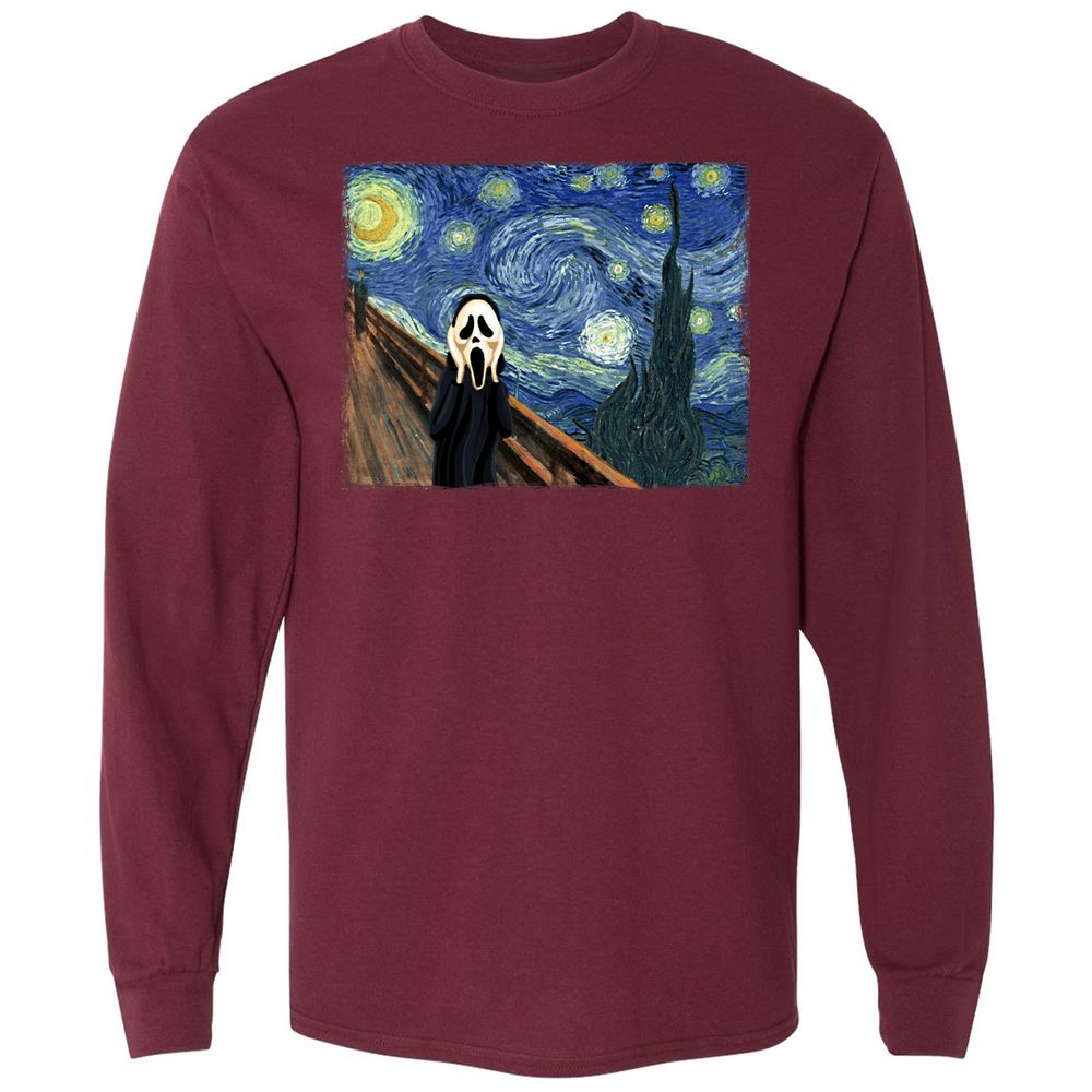 Long Sleeve T-Shirt - MMFTHUCE - Maroon - 11