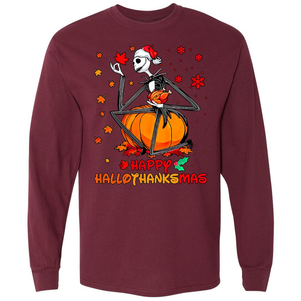 Long Sleeve T-Shirt - 2SS6YSWJ - Maroon - 11