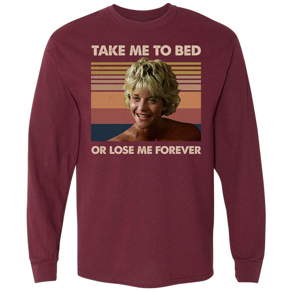 Long Sleeve T-Shirt - AZGL5K5T - Maroon - 11