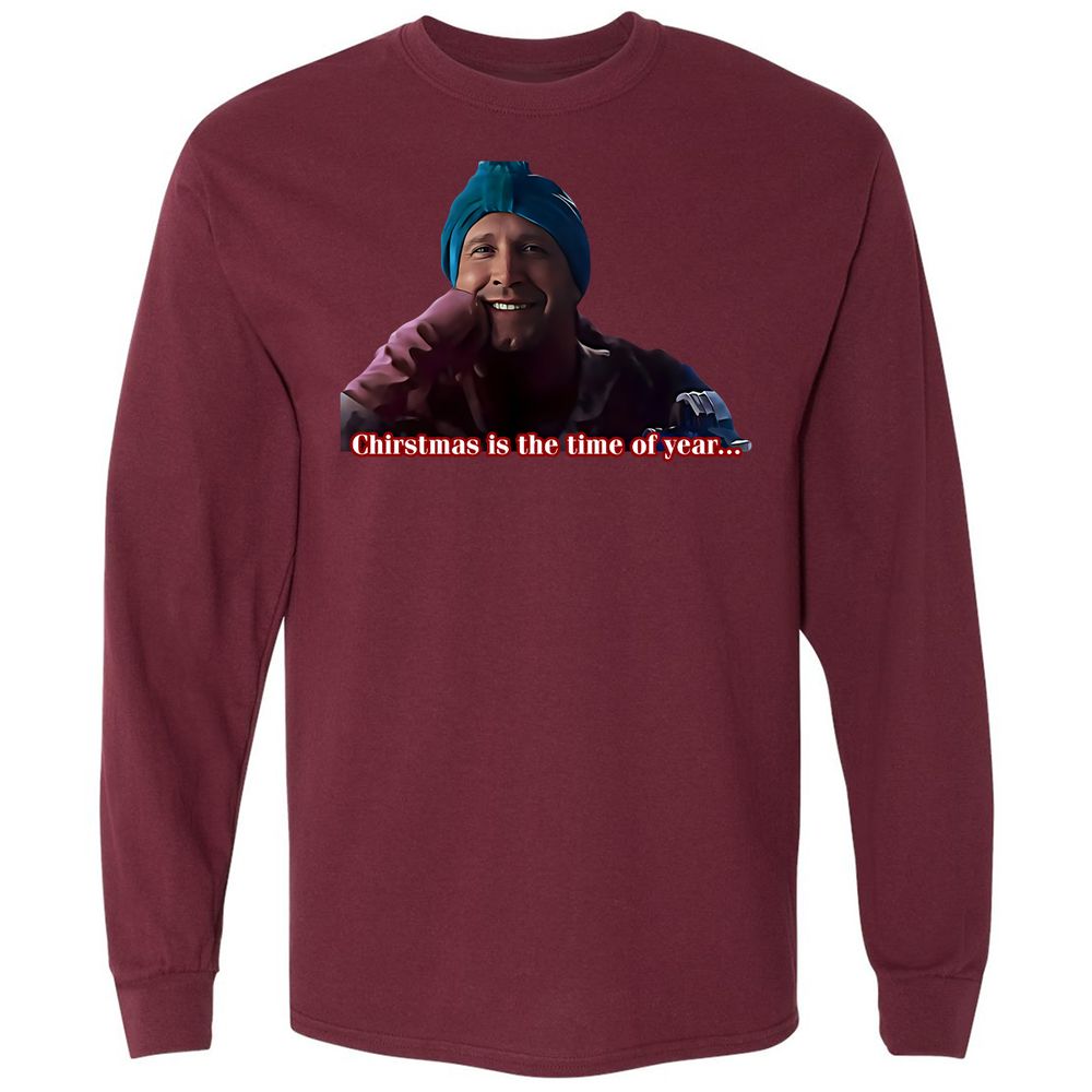 Long Sleeve T-Shirt - E5MBTQG1 - Maroon - 11