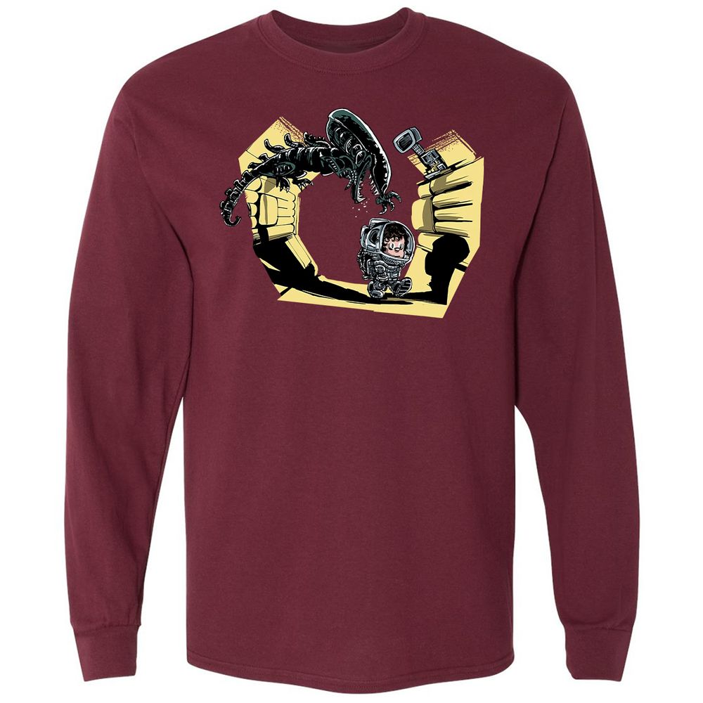 Long Sleeve T-Shirt - TYY15BKV - Maroon - 11