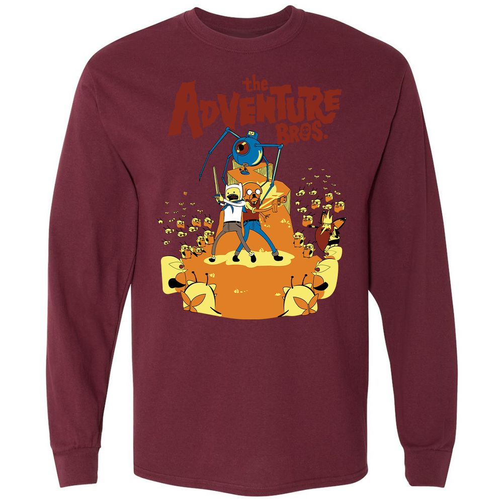 Long Sleeve T-Shirt - R5TUMLRV - Maroon - 11