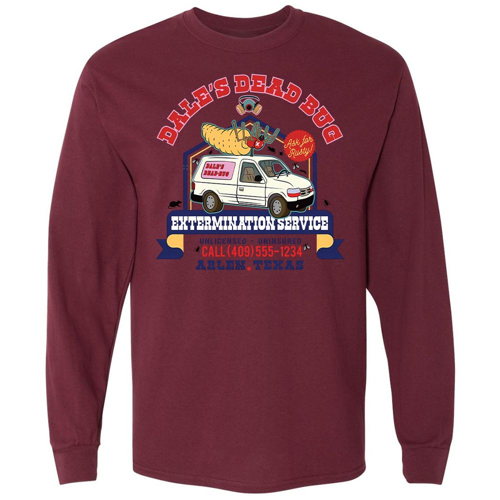 Long Sleeve T-Shirt - 8XZZVUHU - Maroon - 11