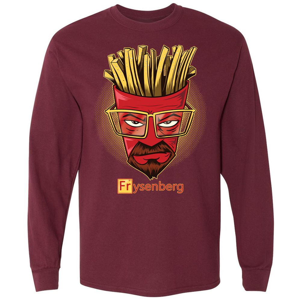 Long Sleeve T-Shirt - RHRVGD1Y - Maroon - 11