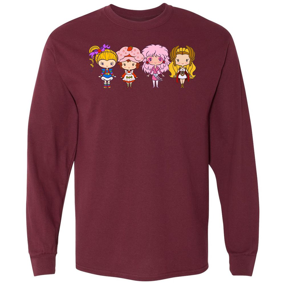 Long Sleeve T-Shirt - LXCJ5WDZ - Maroon - 11