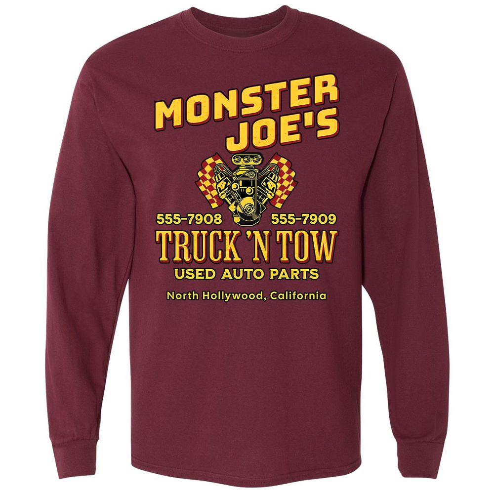 Long Sleeve T-Shirt - HH9ZJVM1 - Maroon - 11