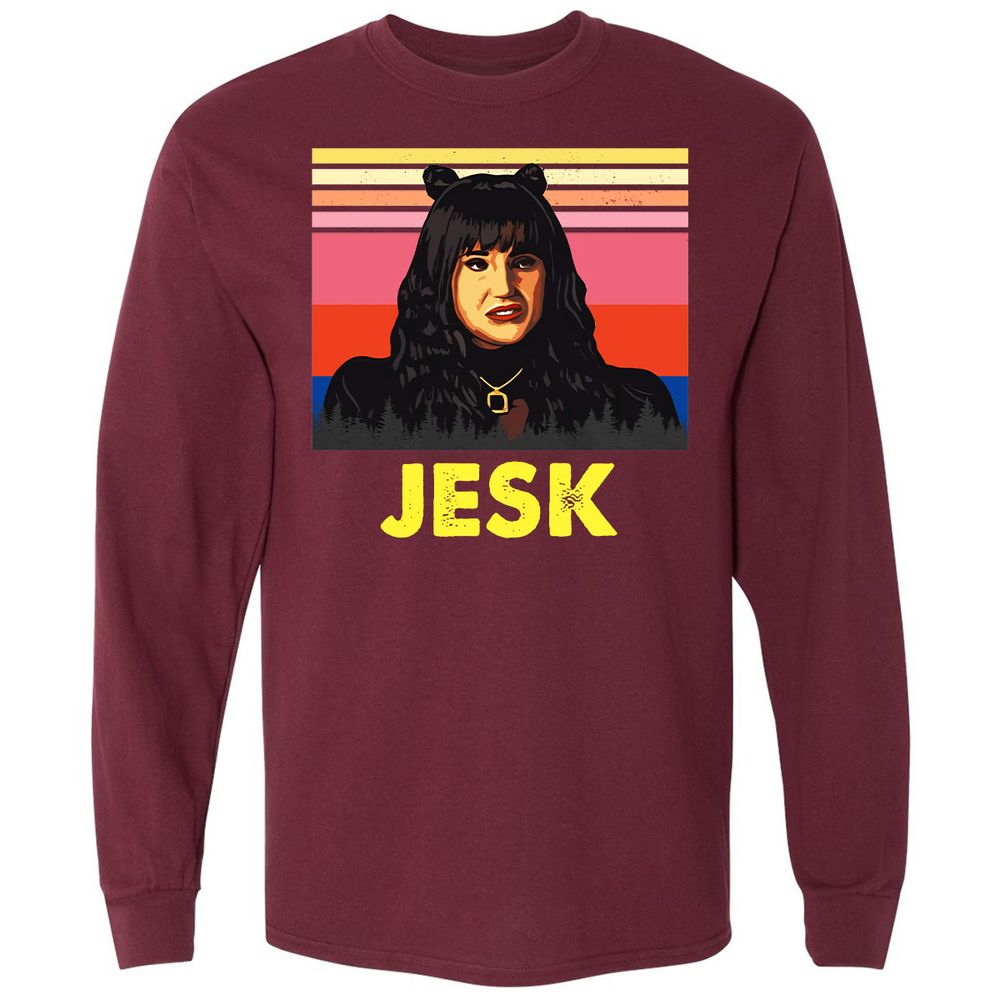 Long Sleeve T-Shirt - 97YN5VLZ - Maroon - 11