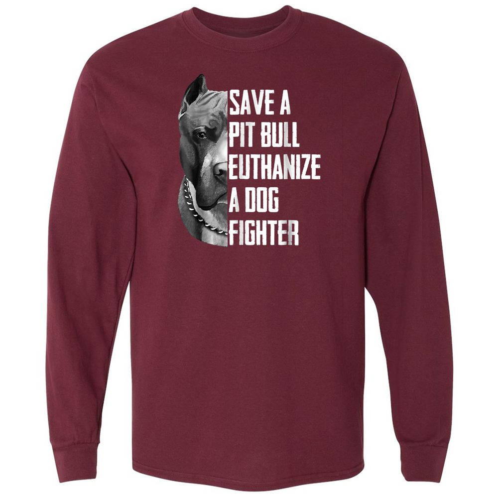 Long Sleeve T-Shirt - CA9PALP3 - Maroon - 11