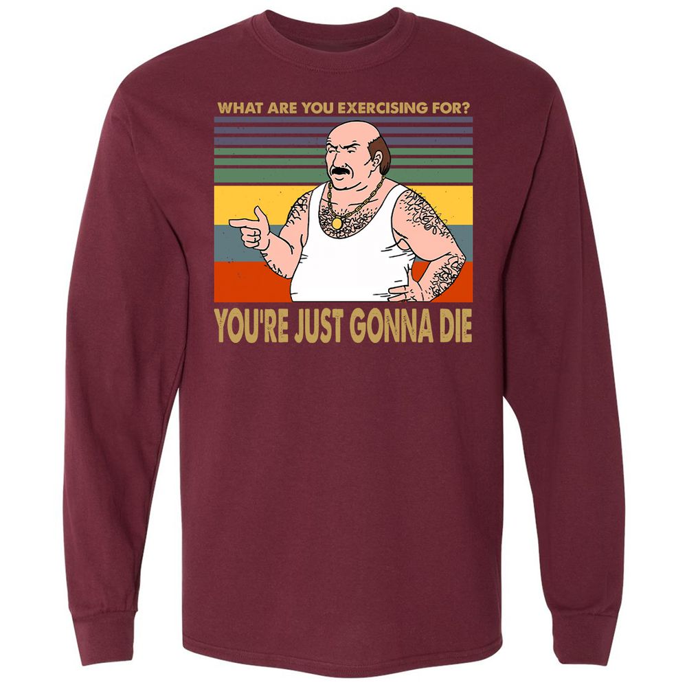 Long Sleeve T-Shirt - BCX3583Q - Maroon - 11