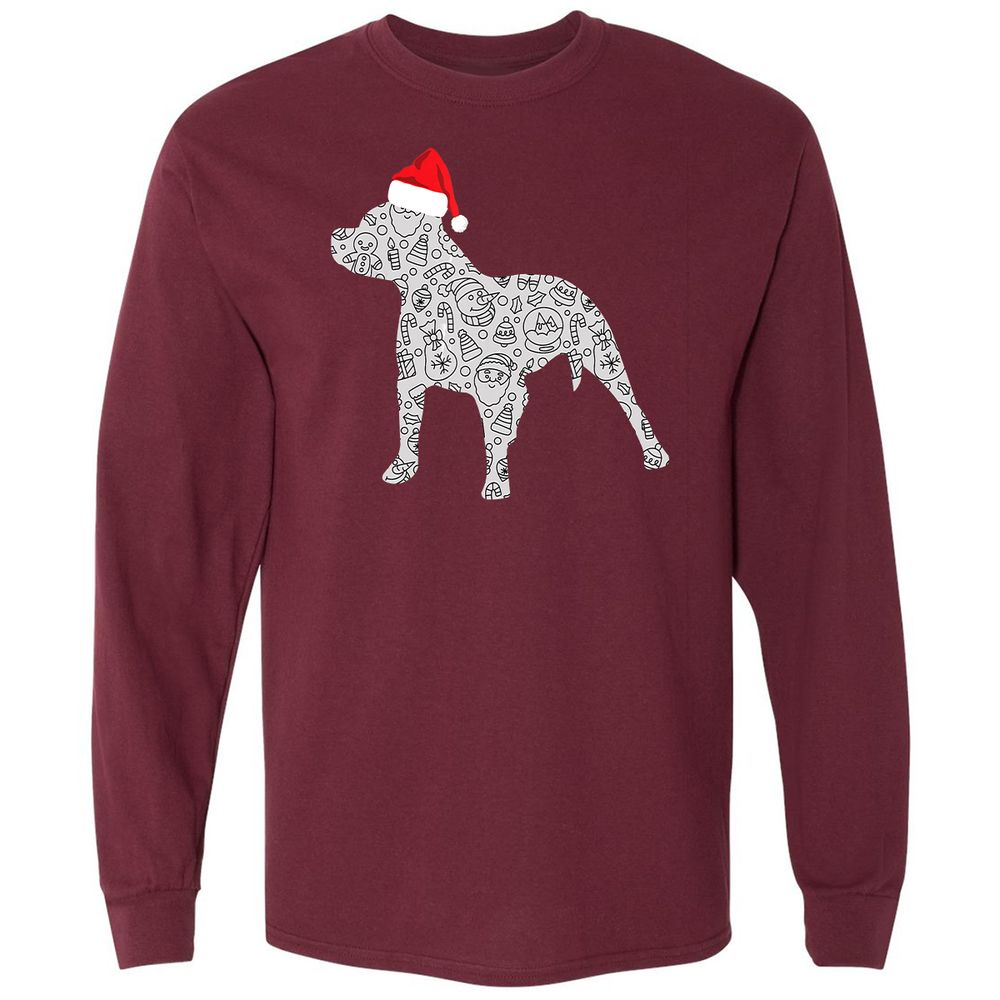 Long Sleeve T-Shirt - 6RPUFJJG - Maroon - 11