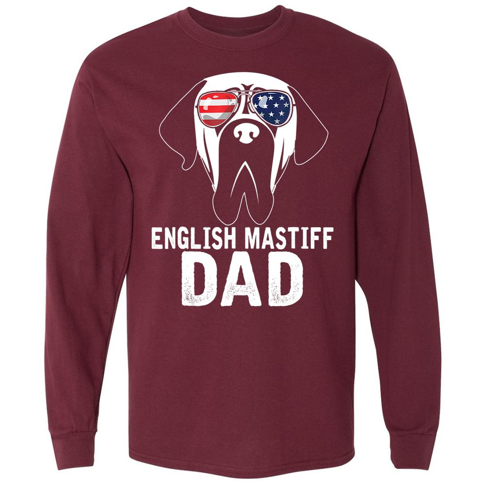 Long Sleeve T-Shirt - TQFSYUX4 - Maroon - 11