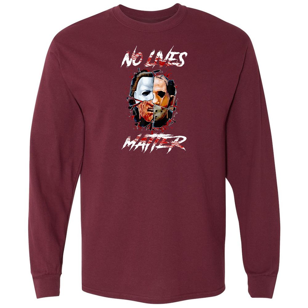 Long Sleeve T-Shirt - MD987JVH - Maroon - 11