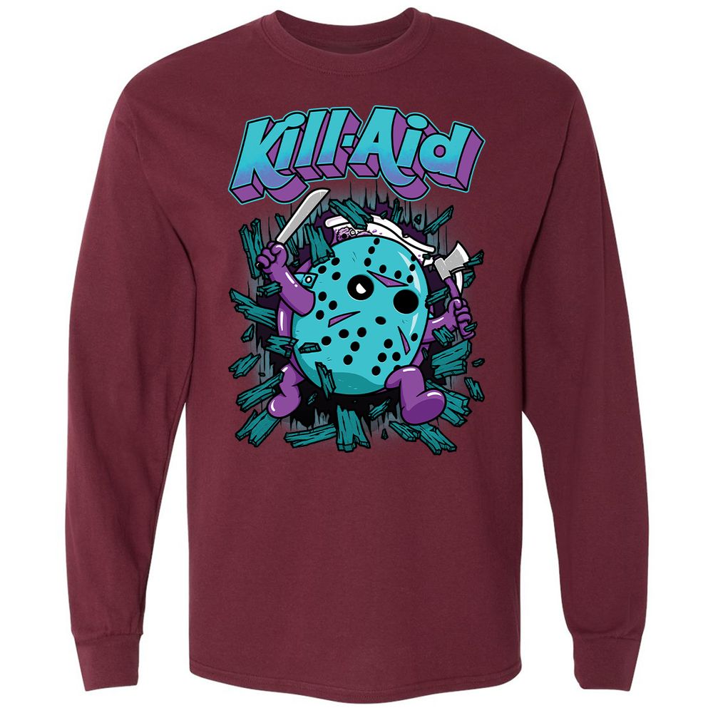 Long Sleeve T-Shirt - TRSRGNR1 - Maroon - 11