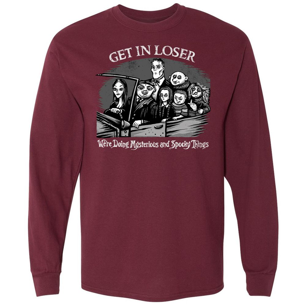 Long Sleeve T-Shirt - YGQGCMS8 - Maroon - 11