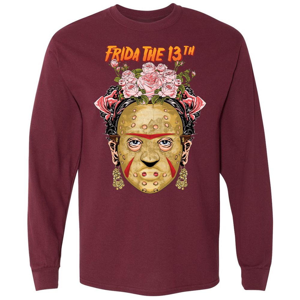 Long Sleeve T-Shirt - E8UF15Z5 - Maroon - 11