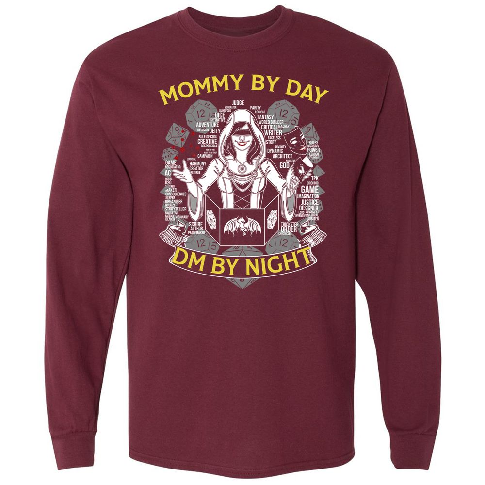 Long Sleeve T-Shirt - UPDM6JY9 - Maroon - 11