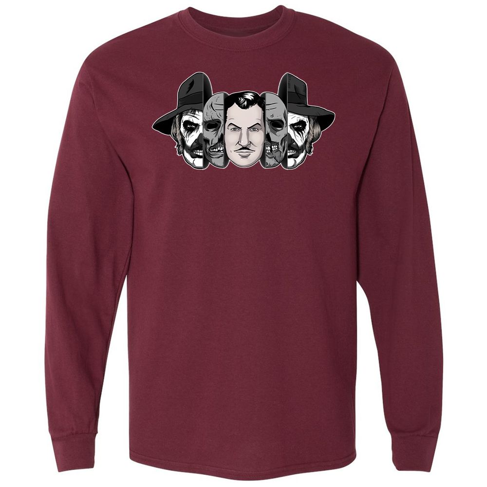 Long Sleeve T-Shirt - WVCRRGX6 - Maroon - 11