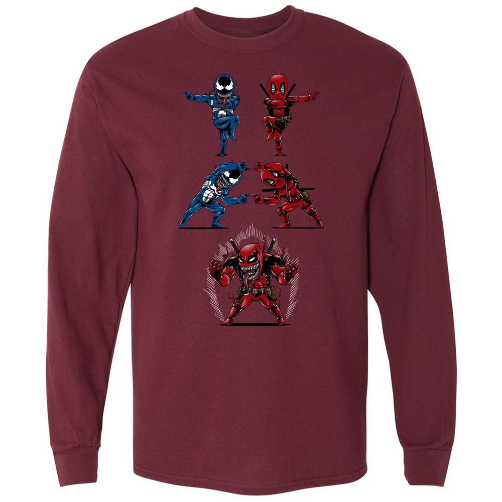 Long Sleeve T-Shirt - GHKZSANA - Maroon - 11
