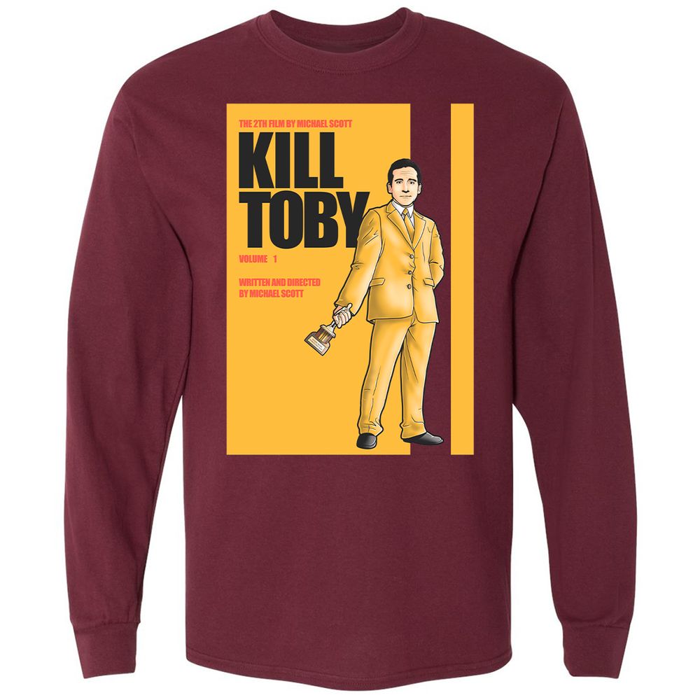 Long Sleeve T-Shirt - RJQ2SN1J - Maroon - 11