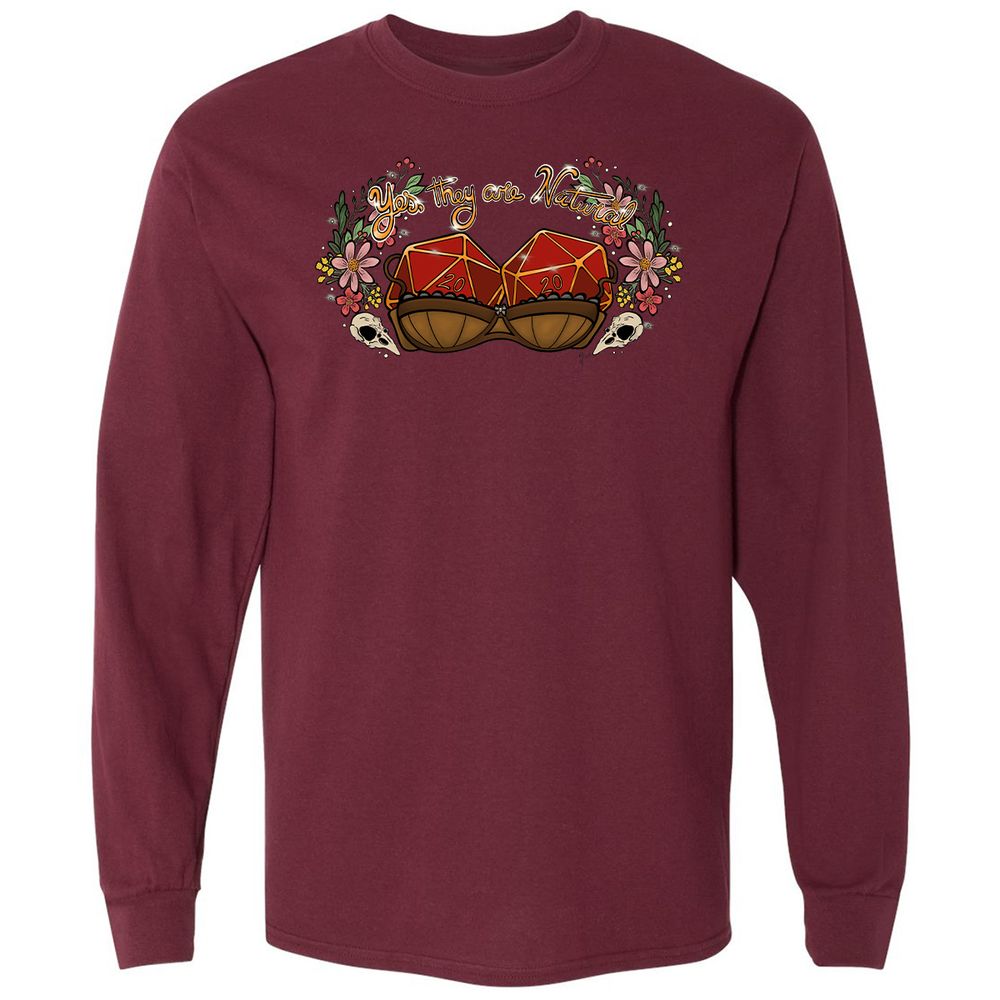 Long Sleeve T-Shirt - LGPCRN5R - Maroon - 11