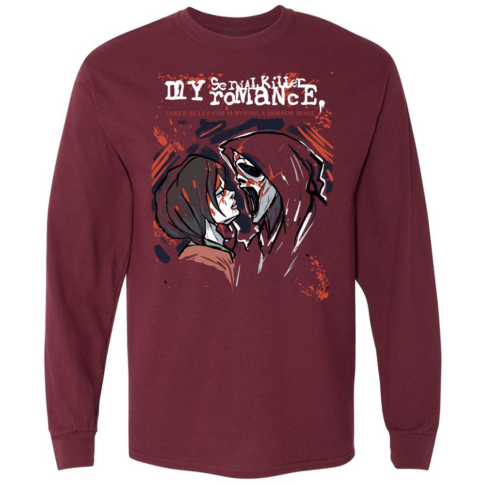 Long Sleeve T-Shirt - CK6ZTAJ7 - Maroon - 11