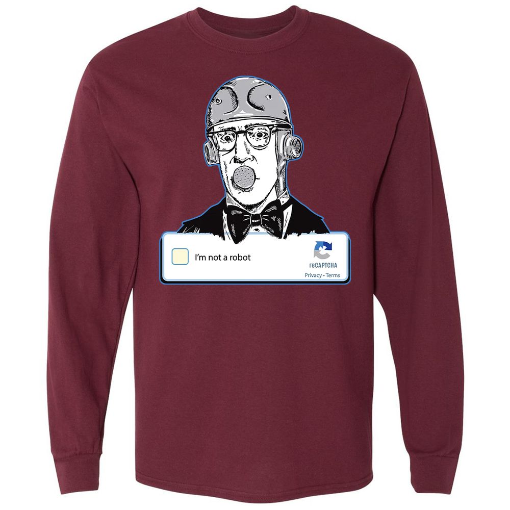 Long Sleeve T-Shirt - PA2GLWY9 - Maroon - 11